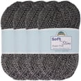 thumbnail image 1 of JubileeYarn Soft and Slim Yarn - 50g/Skein Bamboo Rayon Wool Blend - Heather Black - 4 Skeins, 1 of 7