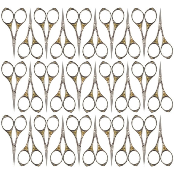 JubileeYarn Sun Motif Embroidery Scissors - Silver - 30 Scissors