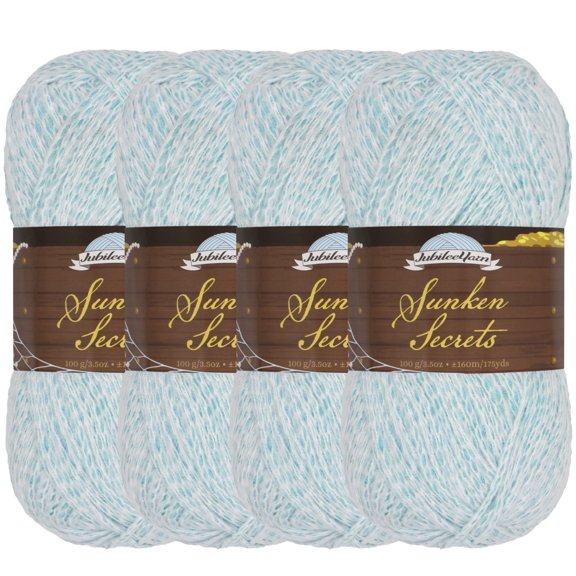 JubileeYarn Sunken Secrets Yarn - Worsted Polyester - 100g/Skein - Capsize - 4 Skeins