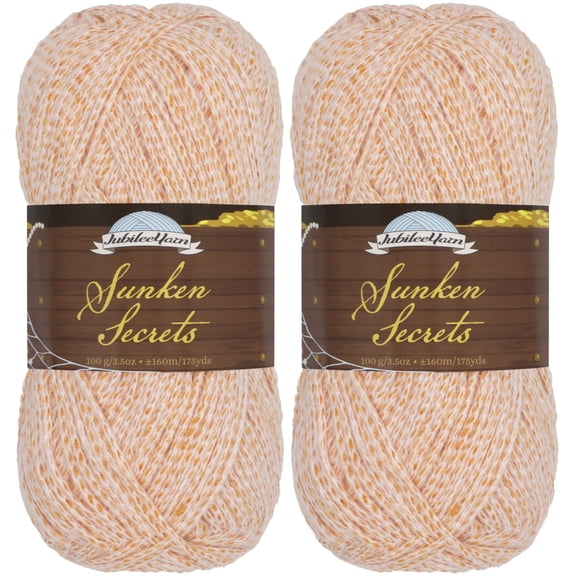 JubileeYarn Sunken Secrets Yarn - Worsted Polyester - 100g/Skein - Deadwood - 2 Skeins