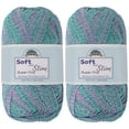 thumbnail image 1 of JubileeYarn Soft and Slim Yarn - 50g/Skein Bamboo Rayon Wool Blend - Poseidon - 2 Skeins, 1 of 7