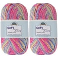 thumbnail image 1 of JubileeYarn Soft and Slim Yarn - 50g/Skein Bamboo Rayon Wool Blend - Cotton Candy - 2 Skeins, 1 of 7