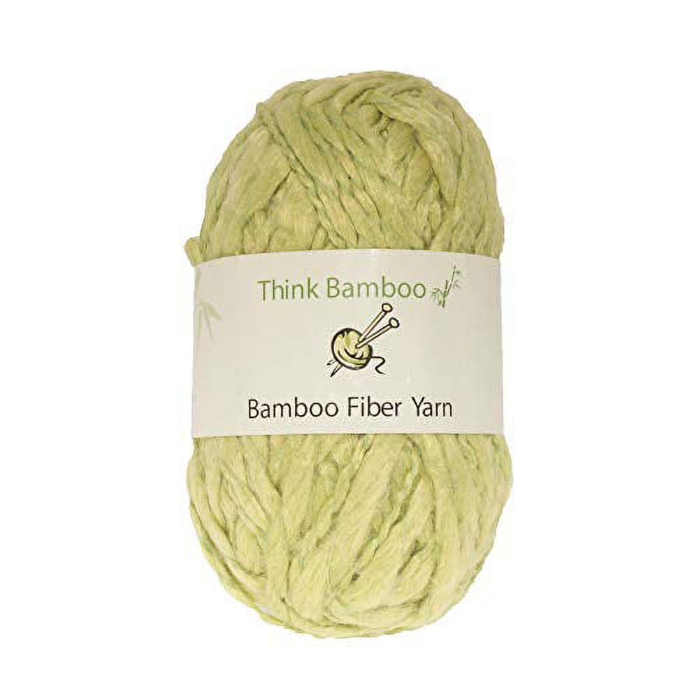 JubileeYarn Thick and Thin Yarn - Bamboo Chunky Weight - Lime Ice - 2  Skeins 