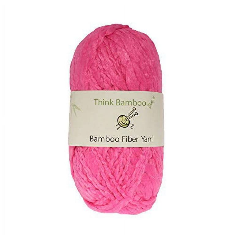 JubileeYarn Thick and Thin Yarn - Bamboo Chunky Weight - Pretty In Pink - 2  Skeins 