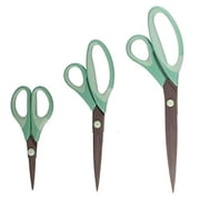 JubileeYarn Titanium Softgrip Scissors Set for Sewing, Arts, Crafts, Office - 1 Set of 3 - Mint Green