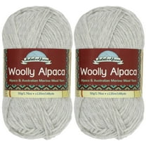 JubileeYarn Woolly Alpaca Yarn - 50g/Skein Fine Australian Alpaca Merino Wool - Smoko - 2 Skeins