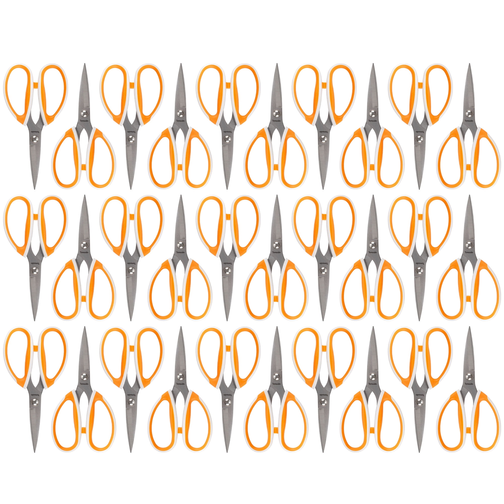 JubileeYarn Workhorse Bertha All Purpose Heavy Duty Scissors - Orange & White - 30 Scissors