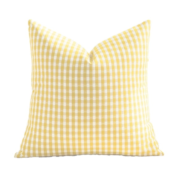 Jubipavy 1-Pack 17.7"×17.7" Outdoor Waterproof Gingham Pillow Cover, Checkered Cushion Case for Patio & Pool, Multi-Color Options