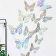 thumbnail image 1 of Jubipavy 12pcs 3D Butterfly Wall Stickers Home Decor Decor Decals Room Decoration Bedroom Party Wedding Decors Clearance, 1 of 7