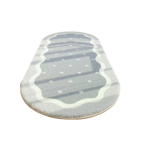 Jubipavy 16x48in Soft Bedroom Rugs For Bedroom Oval Rugs Living Room Running Rug Non Slip Modern Home Decor
