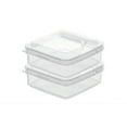 thumbnail image 1 of Jubipavy 2 Pack-Plastic Cheese Storage Containers With Lids Airtight Keeps Cheese Fresh And Delicious Cheese Preservation Container For Fridge, 1 of 6