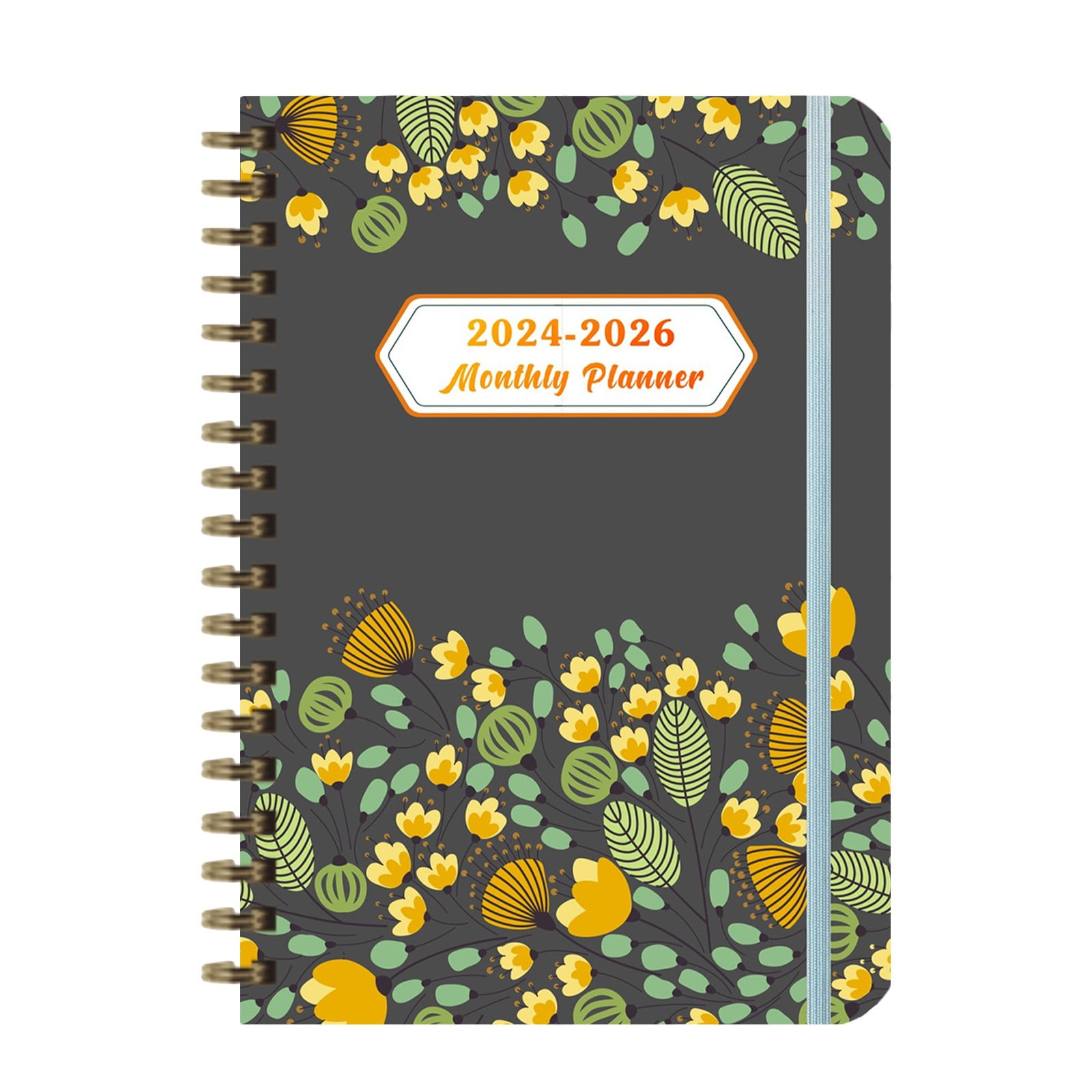 Jubipavy 2024-2026 New Year's Day Efficiency Manual Daily Work Plan Calendar Notebook Planner 