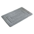 thumbnail image 1 of Jubipavy 24X16In Bathroom Rugs Soft And Absorbent Microfiber Bath Rugs Non-Slip Hairy Bath Carpet Machine Wash Dry Bath Mats, 1 of 3