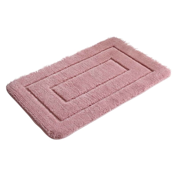 Jubipavy 24X16In Bathroom Rugs Soft And Absorbent Microfiber Bath Rugs Non-Slip Hairy Bath Carpet Machine Wash Dry Bath Mats