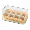 thumbnail image 1 of Jubipavy 5.1in 8-Cavity Silicone Ice Tray with Clear Lid, Food-Grade Ice Maker for Freezer, 3 Color Options, 1 of 4