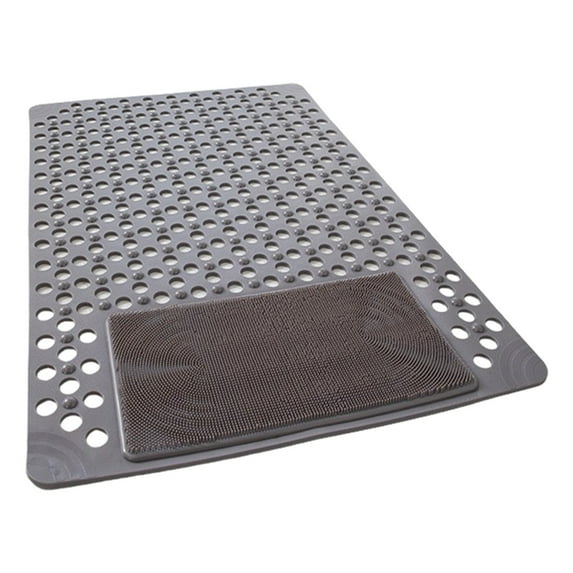Jubipavy Absorbent Foot Pads Square Bathroom Mat Non Slip Shower Floor Mat Waterproof Plastic Bathroom Carpet Opposition Fatigue Drainage Mat For Bathtub Bathroom