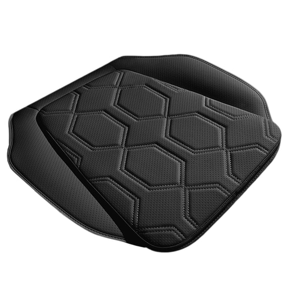 Jubipavy All Season Breathable Faux Leather Car Seat Cushion, Universal Single Driver Seat Pad for Sedan SUV Auto Interior