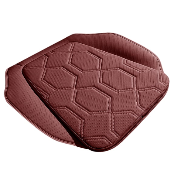 Jubipavy All Season Breathable Faux Leather Car Seat Cushion, Universal Single Driver Seat Pad for Sedan SUV Auto Interior