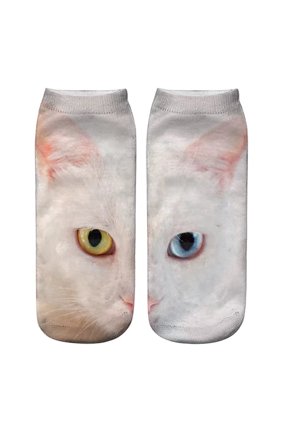 Ankle Socks Face Print Socks - Cute Mid-calf Socks Unisex Made Of Soft And Breathable Fabric Suitable For Everyday Wear/gifting