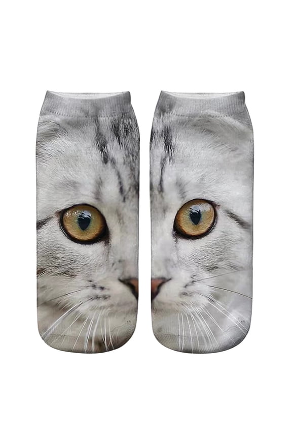 Ankle Socks Face Print Socks - Cute Mid-calf Socks Unisex Made Of Soft And Breathable Fabric Suitable For Everyday Wear/gifting