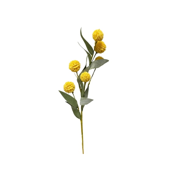 Jubipavy Artificial Flowers Artificial Simulation Fake Flower Hand Roll Ball Chrysanthemum Home Wedding Decoration Green Flower Arrangement Decoration
