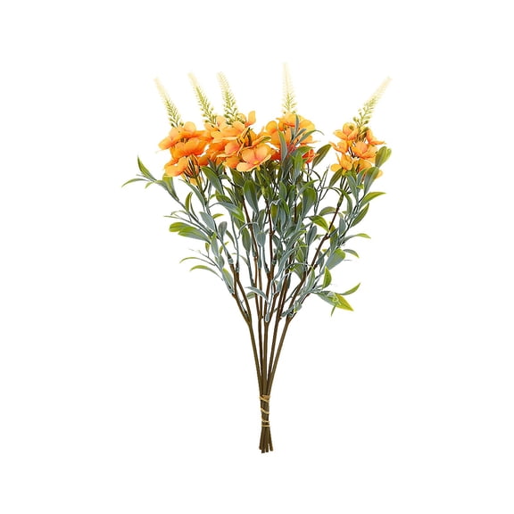 Jubipavy Artificial Flowers Simulated Flowers Five Blossoms Home Decor Vase Flower Arrangement Outdoor Wedding Gardening Decoration Fake Flowers