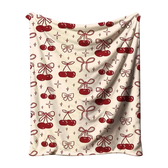Jubipavy Blankets Day Flannel Blanket Double-sided Fleece Nap Blanket Gift Cover Blanket