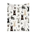 thumbnail image 1 of Jubipavy Blankets Easter Blanket Bunny Easter Eggs Print Stuffed Blanket Suitable For Sofa Bed Spring Holiday Decoration, 1 of 6
