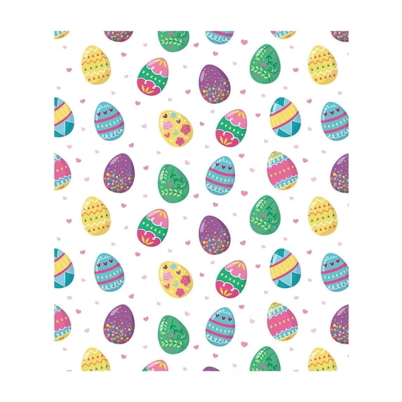 Jubipavy Blankets Easter Blanket Bunny Easter Eggs Print Stuffed Blanket Suitable For Sofa Bed Spring Holiday Decoration