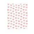 thumbnail image 1 of Jubipavy Blankets Pinks Bowknot Flannel Blanket Soft And Comfortable Digital Printed Blanket Suitable For Office Naps And Suitable As A Valentines's Day Decorative Blanket, 1 of 6