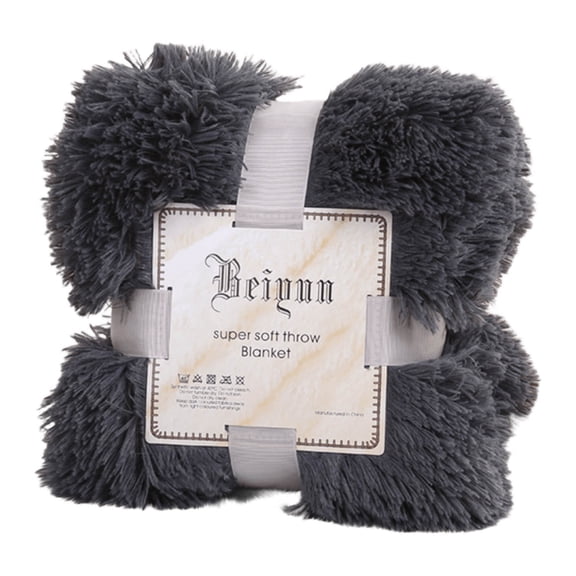 Jubipavy Blankets Plain Color Double-sided Velvet Window Blanket Bedside Bed Tail Blanket Double-layer Velvet Conditioning Blanket White Blanket Sofa Blanket Cover Blanket