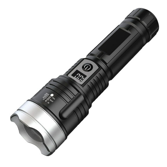 Jubipavy Bright Flashlight Outdoor Bright Flashlight With Strong Light And Far Range Type-C Fast Charging Flashlight Long Battery Life Household Flashlight