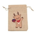 thumbnail image 1 of Jubipavy Candy Bag Gift Bags Small Bags Pouch Bags Bags For Candy Christmas Bag Linen Santa Claus Snowman Gift Bag Candy Bag, 1 of 2