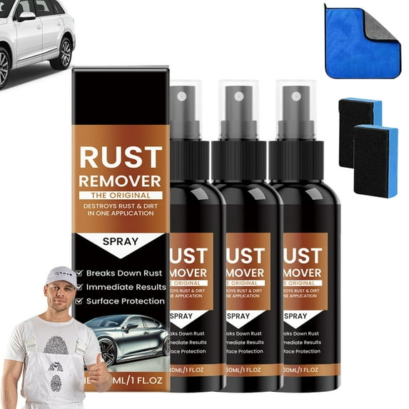 Jubipavy Car Cleaning Supplies 30ml Car Rust Remover Wheel Cleaning Metal Repair Long-lasting Protection - DIY Car Car Body Beauty