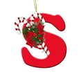 thumbnail image 1 of Jubipavy Christmas Hanging Ornament 26 Letters Christmas Tree Decoration Pendant Christmas Tree Ornaments Personalized Christmas Ornaments Christmas Decoration Xmas Tree Hanging Decor, 1 of 2
