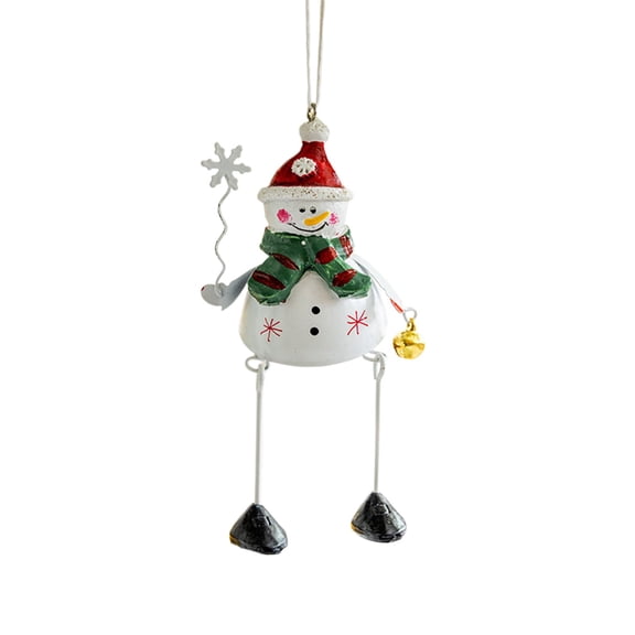 Jubipavy Christmas Ornamentst Three Dimensional Iron Father Christmas Snowman Pendant Christmas Decorations Christmas Tree Hanging Ornaments Hanging Decorations
