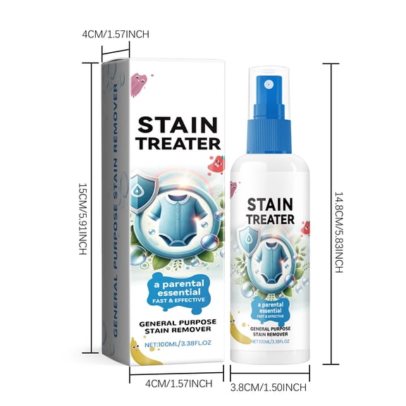 Jubipavy Cleaner General Purpose Stain Remover Laundry Stain Remover Spray Laundry Stain Remover Spotss Cleaner For Clothes Removes Oil Paint BLOOdss And Pet Stains 100ml