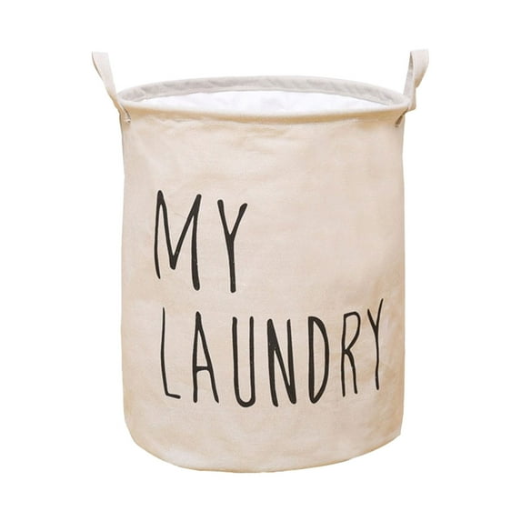 Jubipavy Laundry Sorter Hamper with "My Laundry" for Organized Washing,Large Capacity Clothes Basket Bin with Handles,for Bedroom or Bathroom,Dorm,Laundry Room,White