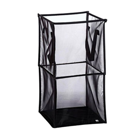 Jubipavy Clothing Storage Containers Laundry Basket Bag With Handles Portable Laundry Basket Mesh Laundry Hamper Basket Folding Dirty Clothes Sundries Storage Bag