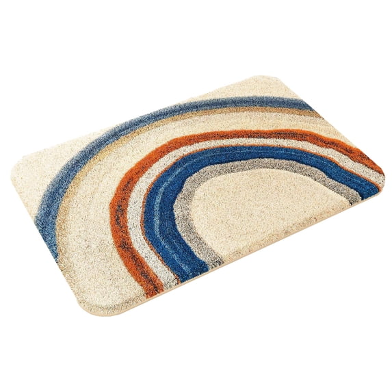 Jubipavy Colorful Pattern Bath Mat, 24" x 16" Absorbent Non-Slip Floor Mat for Bathroom Kitchen Entryway, Multiple Designs