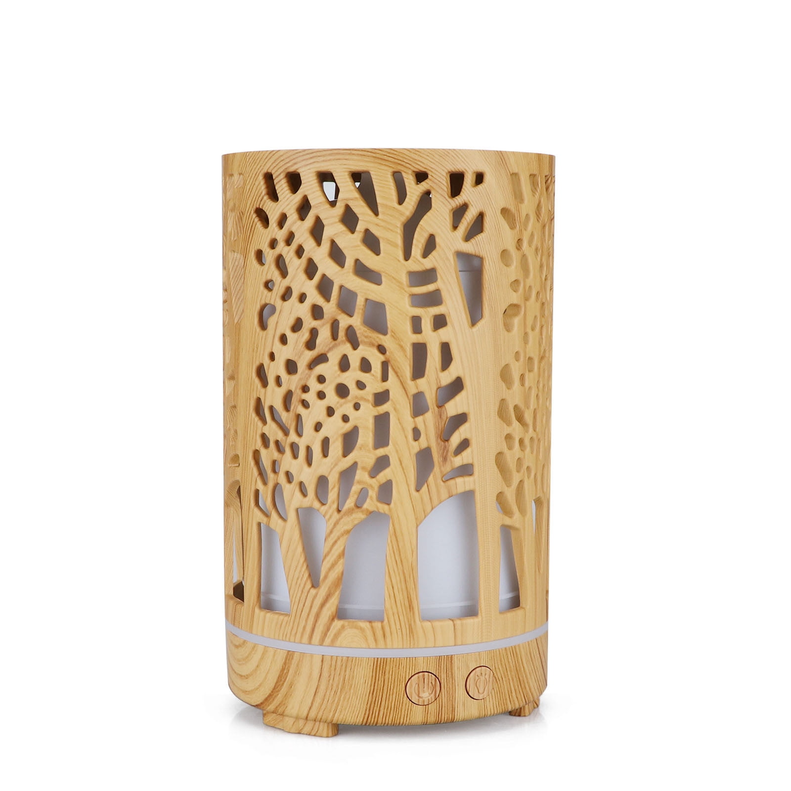 Jubipavy Colorful Wood Grain 200ml Large Capacity Retro Aromatherapy Humidifier