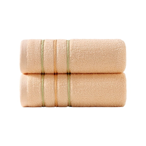 Jubipavy Cotton Hand Towel 29.5 x 13.7 in, Everyday Absorbent Face Towel, Soft Multi-Stripe Towel for Bathroom & Daily Use