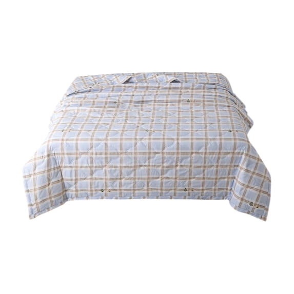 Jubipavy Cotton Summer Quilt 59.06" × 78.74", Lightweight Breathable Air Conditioner Quilt, Machine-Washable Dorm Quilt