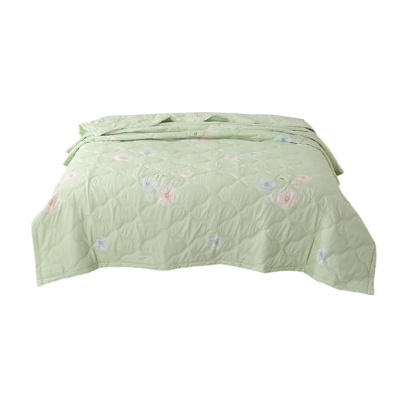 Jubipavy Cotton Summer Quilt 59.06" × 78.74", Lightweight Breathable Air Conditioner Quilt, Machine-Washable Dorm Quilt