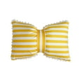 thumbnail image 1 of Jubipavy Couch Pillows Striped With Wool Pillow Bow Pillow Cushion Bow Pillow Lumbar Pillow For Living Room Bedroom Office 19.6x13 Inch Removable Pillow, 1 of 6