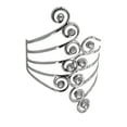 thumbnail image 1 of Jubipavy Curtain Holdback Curtain Hooks Curtain Tiebacks Curtain Pull Backs Curtain Metal Buckle Spring Hollow Buckle Adjustable Curtain Buckle, 1 of 6