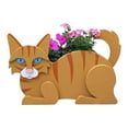 thumbnail image 1 of Jubipavy Cute Cat Shape Garden Flower Pot Plant Planting Pot Garden Decoration Gift Home Saving, 1 of 6