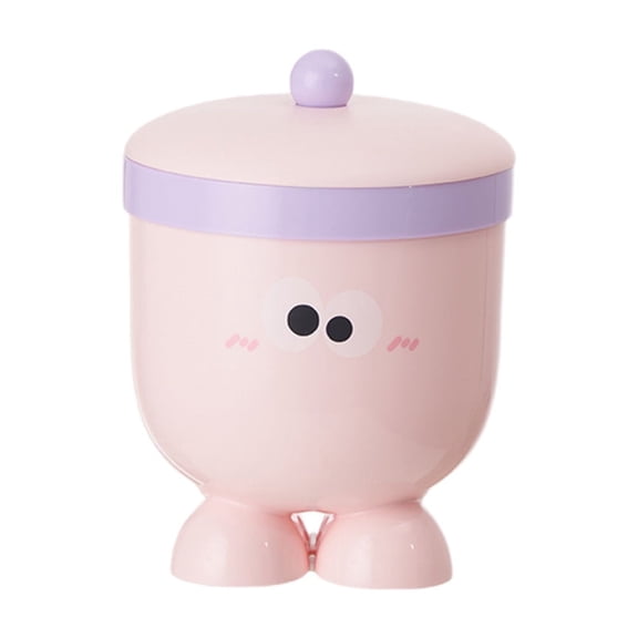 Jubipavy Cute Tiny Trash Can Plain Desktop Rocking Lid Small Trash Can Living Room Coffee Table Basket Household Table Mini Trash Can