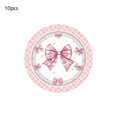 thumbnail image 1 of Jubipavy Disposable Dinnerware Set 10pc Valentines Day Themed Paper Cup Paper Plates And Paper Napkin Set With Bow Suitable For Valentines Day Party Decorations, 1 of 6