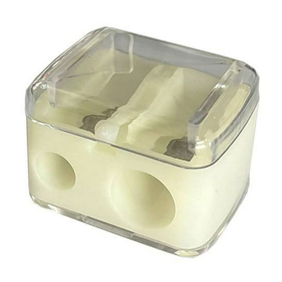 Jubipavy Double-hole Pencil Sharpener Office Stationery Student Pencil Sharpener Pencil Sharpener Manual Pencil Sharpener Plastic Roll Opening Season Saving